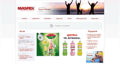 Desktop Screenshot of maspex.hu